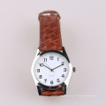 Bracelet en cuir pour femmes marron, montres oem personnalisables